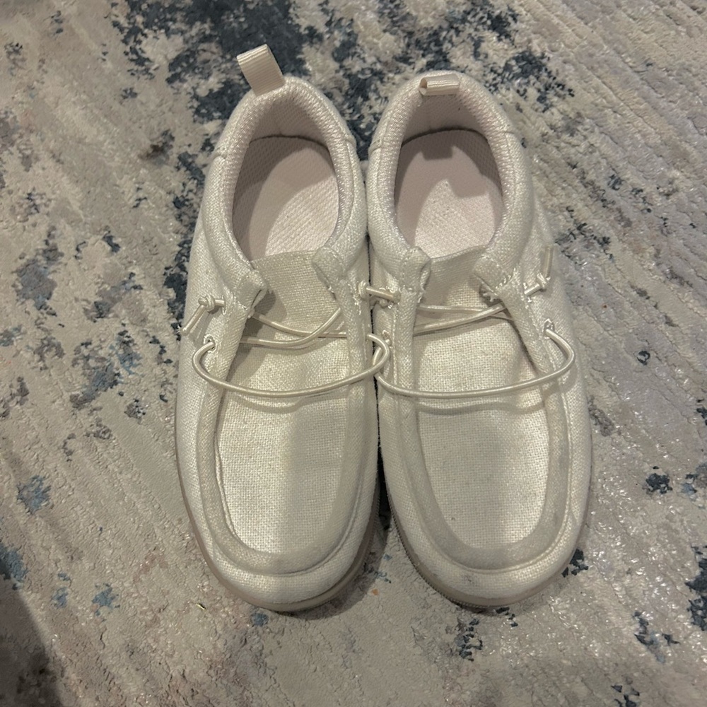 White Casual Slip-On Shoes